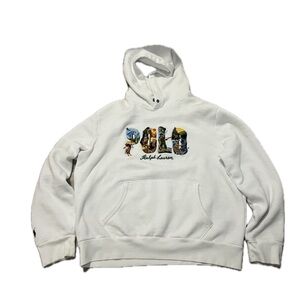 Polo Ralph Lauren White Hoodie with Graphic Logo